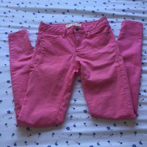 Vintage Bubble Gum Pink Skinny Jeans